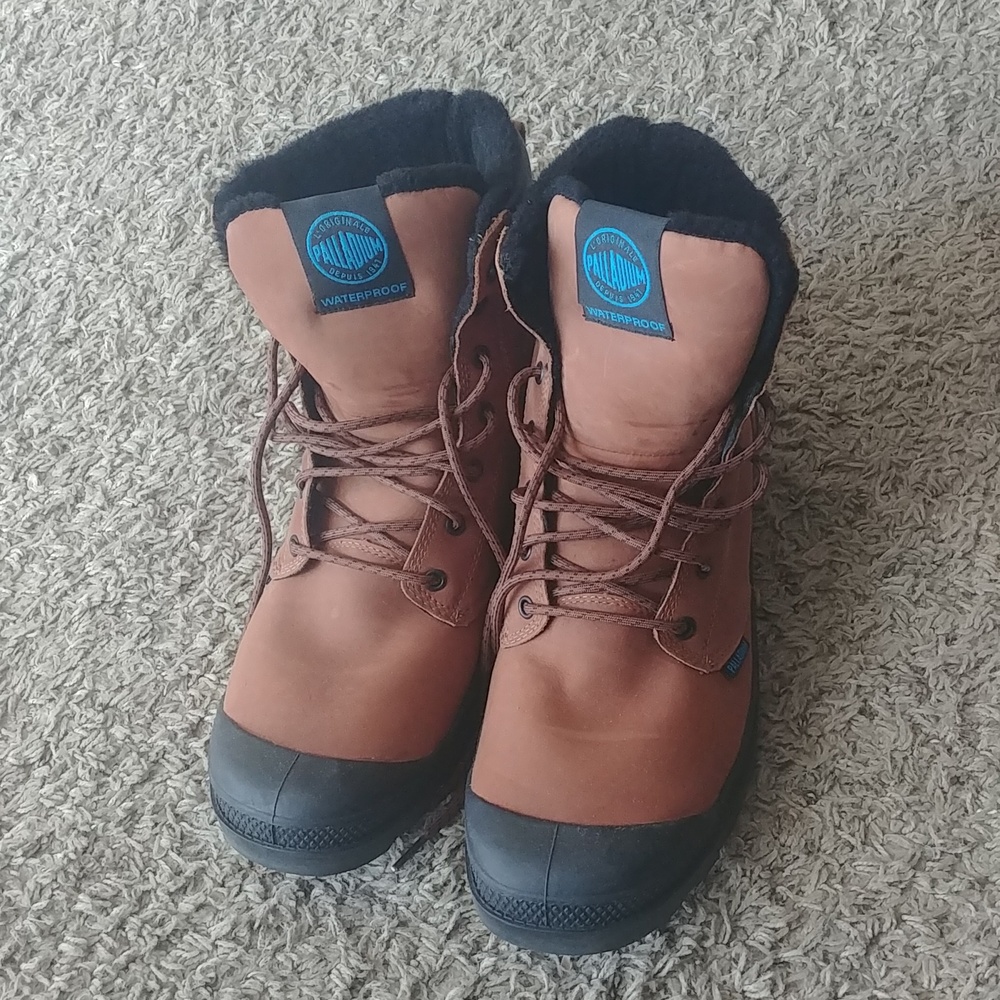 Palladium Milk Chocolate Boots - Picture 2 of 9